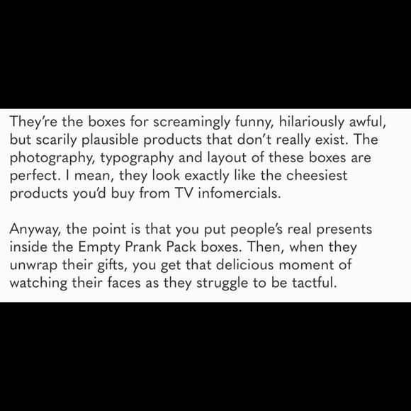 Prank Pack Holiday Prank Pack Funny Gag Joke Gift Box Crib Dribbler